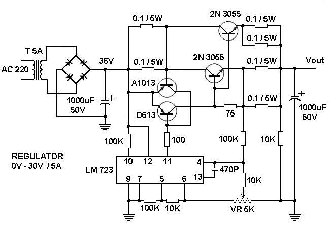 Ua723pc схема включения