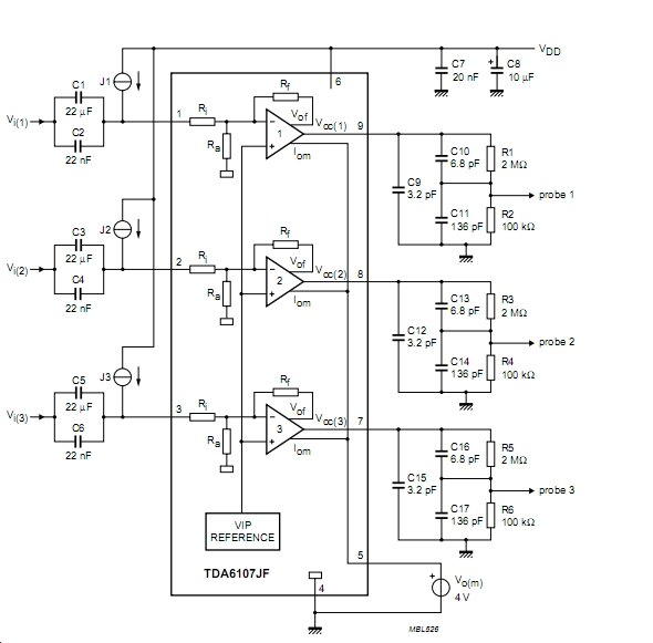 Tda8395p усилитель звука схема