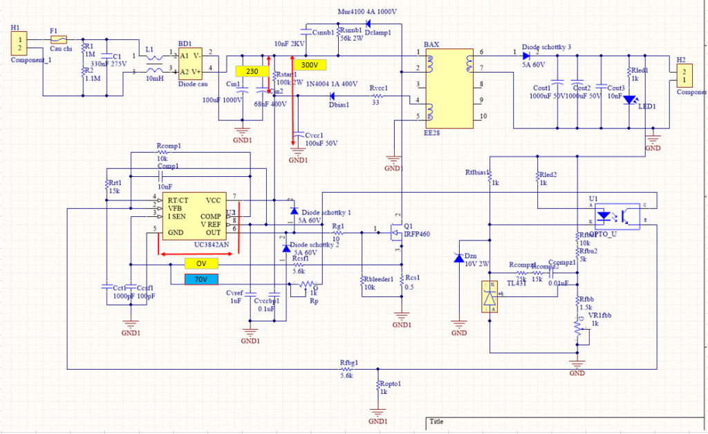 boost converter - EasyEDA