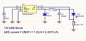 1W LED Driver with LM2576 ADJ